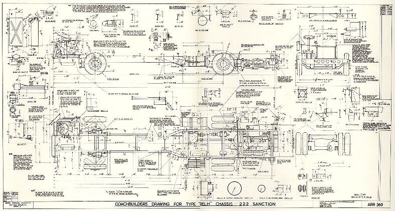 RELH Chassis Sanction 222 drawing for coachbuilders